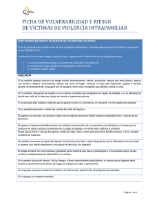 FICHA DE VULNERABILIDAD Y RIESGO DE VIÍCTIMAS DE