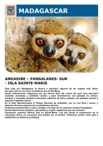andasibe – pangalanes- sur - isla sainte-marie