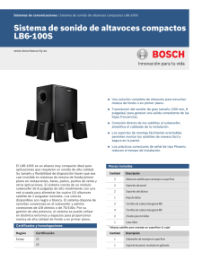 Sistema de sonido de altavoces compactos LB6-100S
