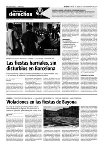 Las fiestas barriales, sin disturbios en Barcelona
