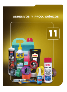 adhesivos y prod. químicos