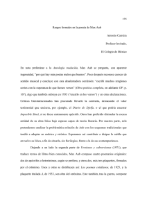 175 Rasgos formales en la poesía de Max Aub Antonio Carreira