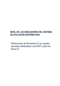 NIVEL DE LOS INDICADORES DEL SISTEMA DE AFILIACION