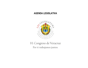 agenda legislativa - H. Congreso del Estado de Veracruz