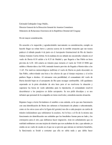 Carta de Gerardo Caetano a la Dirección General de