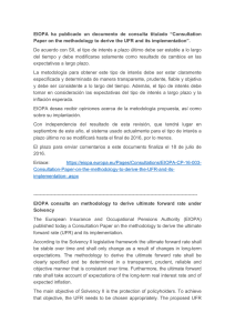 EIOPA ha publicado un documento de consulta titulado