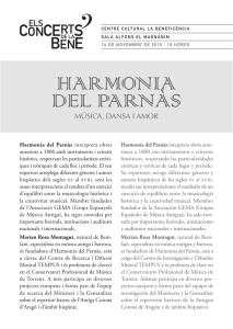 harmonia del parnàs - Centre Cultural La Beneficència