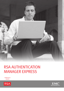 RSA AuthenticAtion MAnAgeR expReSS