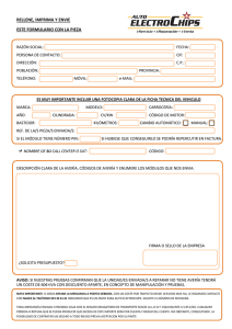 rellene, imprima y envie este formulario con la pieza