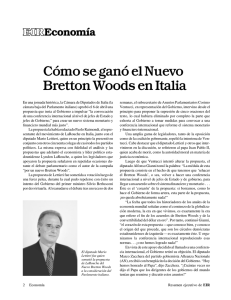 Co´ mo se gano´ el Nuevo BrettonWoodsenItalia