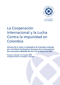 La Cooperación Internacional y la Lucha Contra la Impunidad en