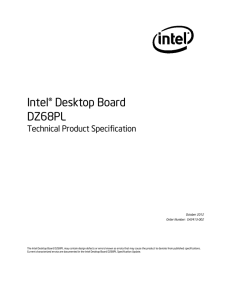 Intel® Desktop Board DZ68PL Technical Product Specification
