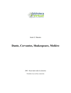 Dante, Cervantes, Shakespeare, Molière