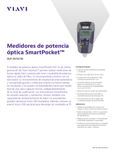 Medidores de potencia óptica SmartPocket