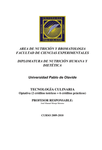 tecnologa culinaria - Universidad Pablo de Olavide, de Sevilla