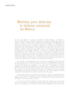 editoriales Medidas para defender la balanza comercial de México