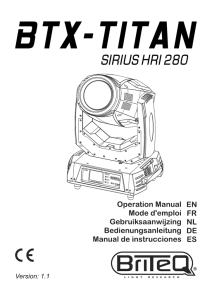 operation manual