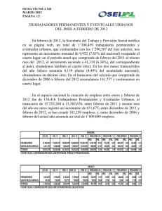 trabajadores permanentes y eventuales urbanos