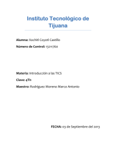 Instituto Tecnológico de Tijuana Alumna