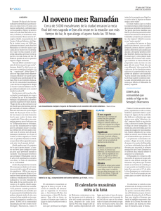 Al noveno mes: Ramadán - Centro Cultural Islámico en Vigo