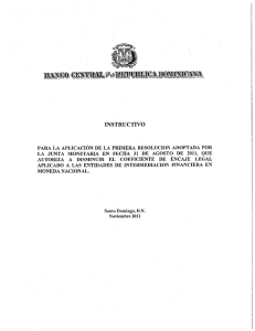 instructivo - Banco Central de la República Dominicana