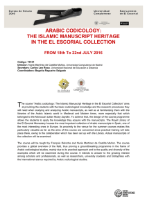 arabic codicology: the islamic manuscript heritage in the el escorial