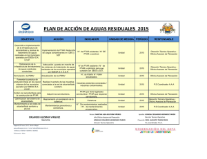 plan de acción de aguas residuales 2015