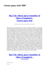 Correr para vivir PDF