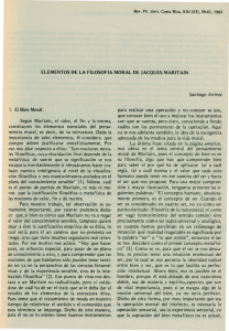 Elementos de la filosofía moral de Jacques Maritain