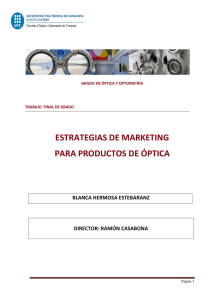 estrategias de marketing para productos de óptica