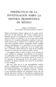 perspectivas de la investigación sobre la historia prehispánica de