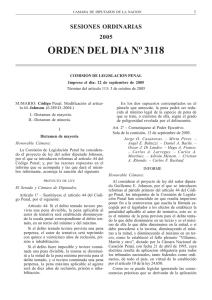 orden del dia nº 3118