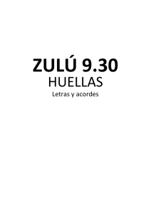 huellas - Zulu 9.30