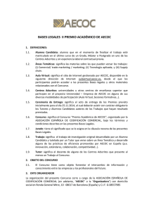 BASES LEGALES II PREMIO ACADÉMICO DE AECOC