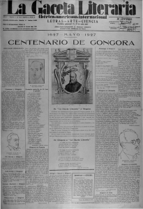 CENTENARIO DE GONGORA