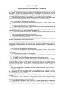 Ordenanza fiscal n.º 3.9 TASAS POR SERVICIOS DE