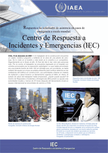 The Incident and Emergency Centre (IEC)