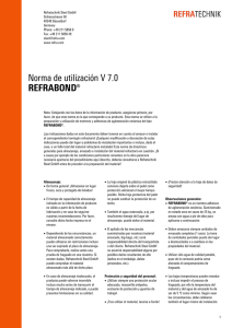 Norma de utilización V 7.0 REFRABOND®