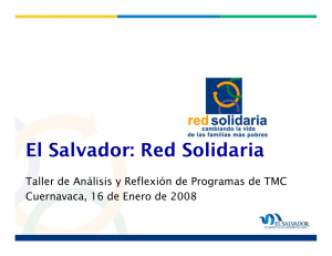 El Salvador: Red Solidaria