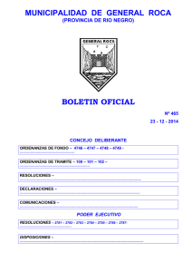 boletin oficial nº 465 - Municipio General Roca
