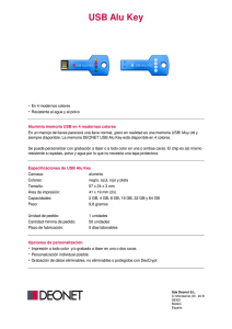 Product sheet USB Alu Key