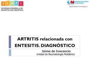 Diagnóstico de la Artritis relacionadas con Entesitis