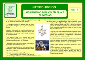 mesianismo bíblico en el a. t. - Parroquias de La Manga del Mar