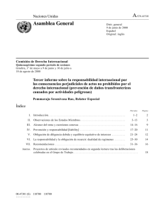 Tercer informe sobre la responsabilidad internacional por las