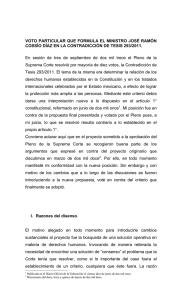 VOTO PARTICULAR QUE FORMULA EL MINISTRO JOSÉ RAMÓN