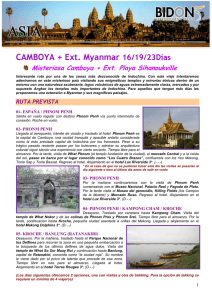 Misteriosa Camboya + Extensión a Myanmar