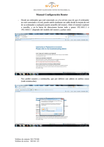 Manual Configuración router