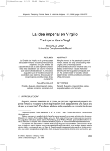 La idea imperial en Virgilio - e-Spacio