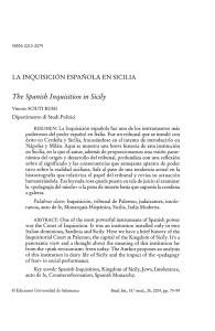 La Inquisición española en Sicilia - Gredos