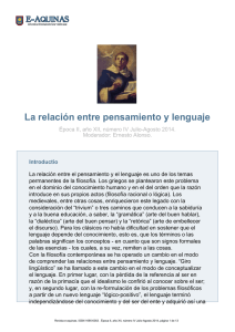 La relación entre pensamiento y lenguaje (PDF 46,9 KB) - E